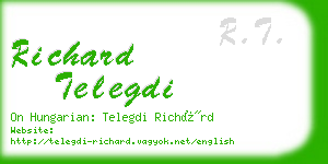 richard telegdi business card